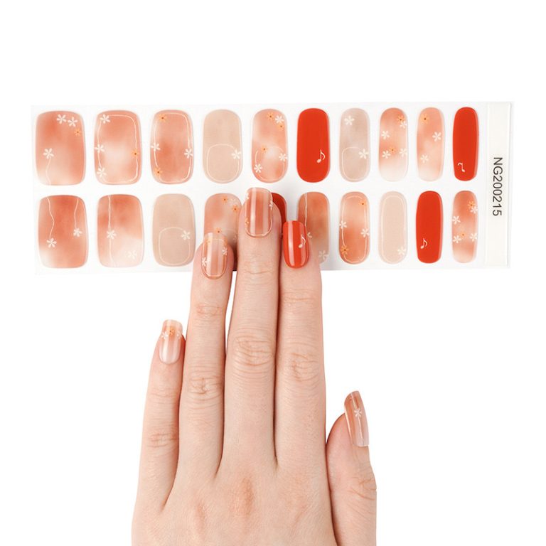 Red Star Transparent Nail Wraps