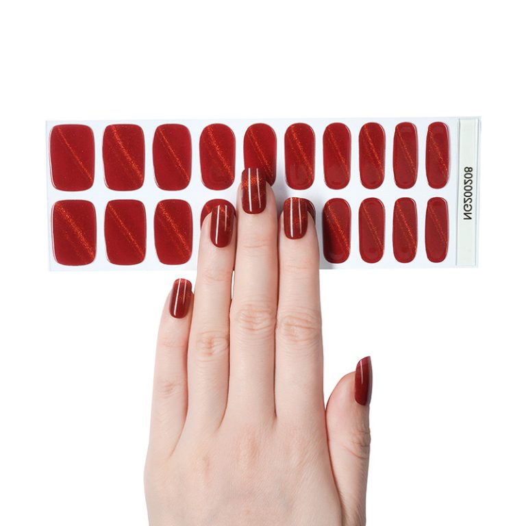 Sparkling Red Nail Wraps